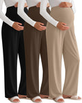 3 Pack Women's Maternity Pants Over The Belly Pregnancy (Style XSYK)
