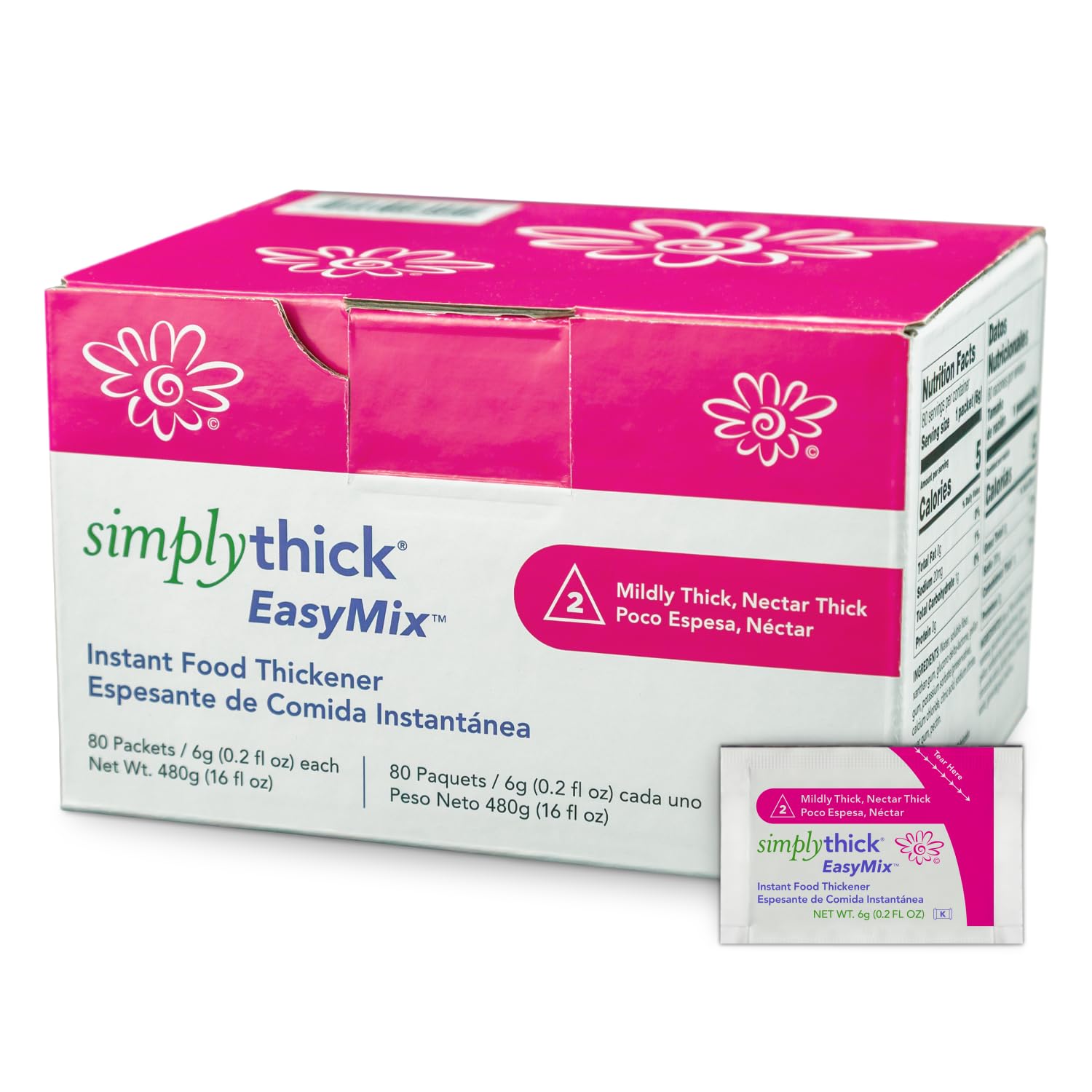 SimplyThick EasyMix Gel Thickener for Dysphagia & Swallowing Issues
