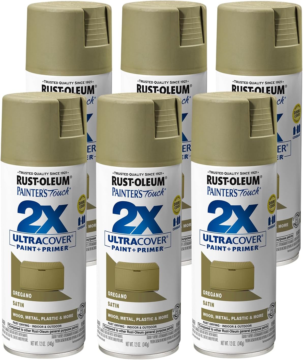 Rust-Oleum Painter's Touch 2X Ultra Cover Spray Paint 6 Pack