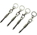 Music Enthusiast's Keychain Set - 6.35mm Audio Jack Connectors