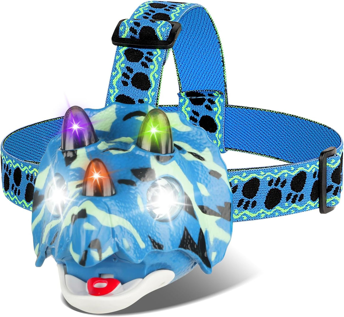 Triceratops LED Headlamp: Fun Nighttime Adventure Essential