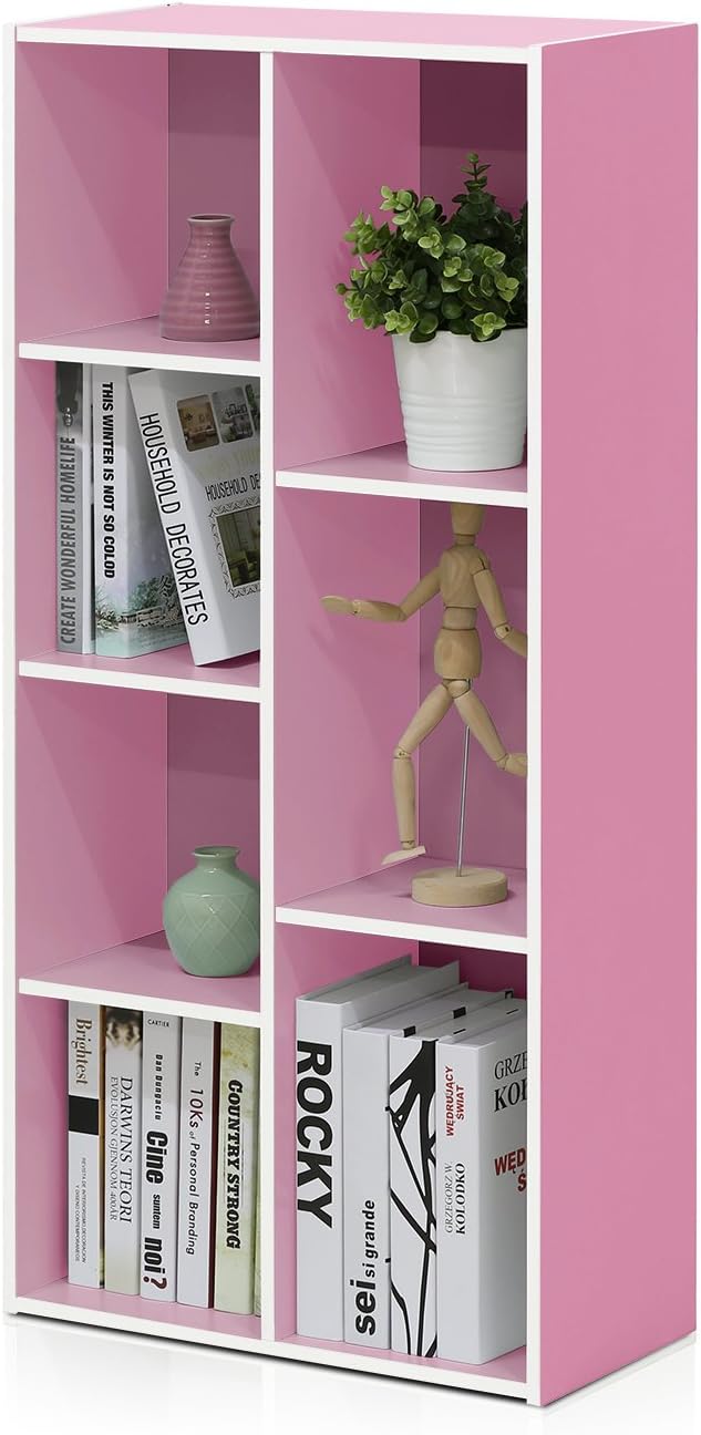 Furinno 7-Cube Reversible Open Shelf for Stylish Storage