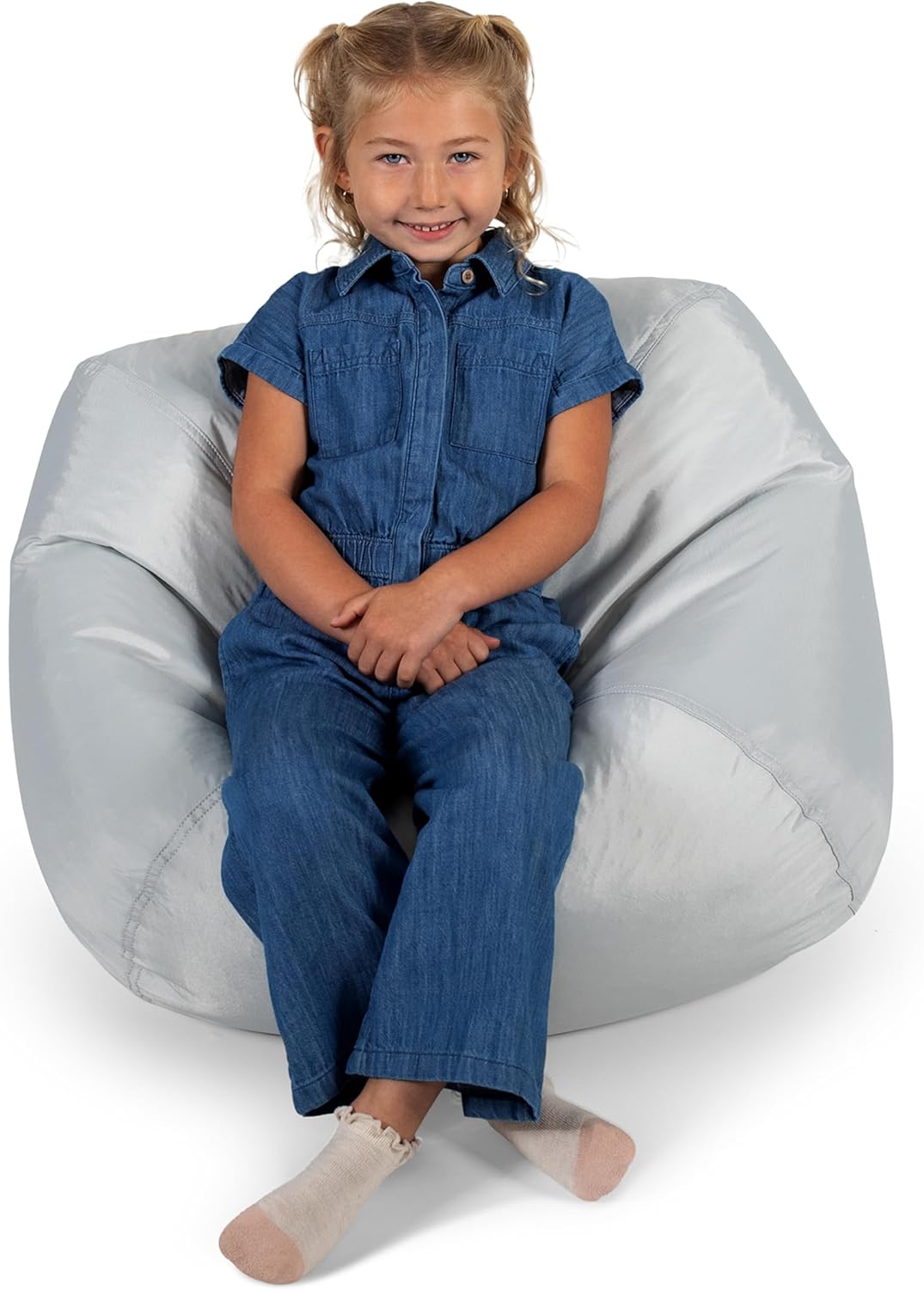 Big Joe Classic Bean Bag Chair for Kids Bedroom and Reading Nook