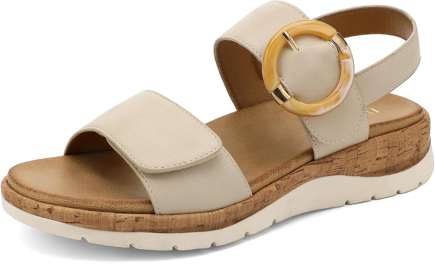 UBFEN Womens Flat Sandals with Arch Support for All-Day Comfort