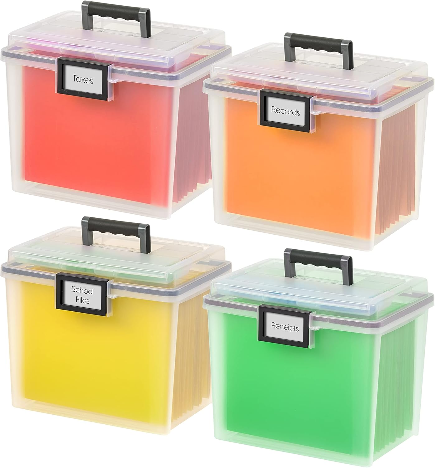 IRIS USA WeatherPro Portable File Organizer for Secure Storage