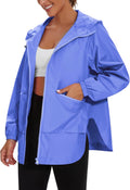 PESION Womens Waterproof Raincoat Lightweight Trench Coat - Versatile