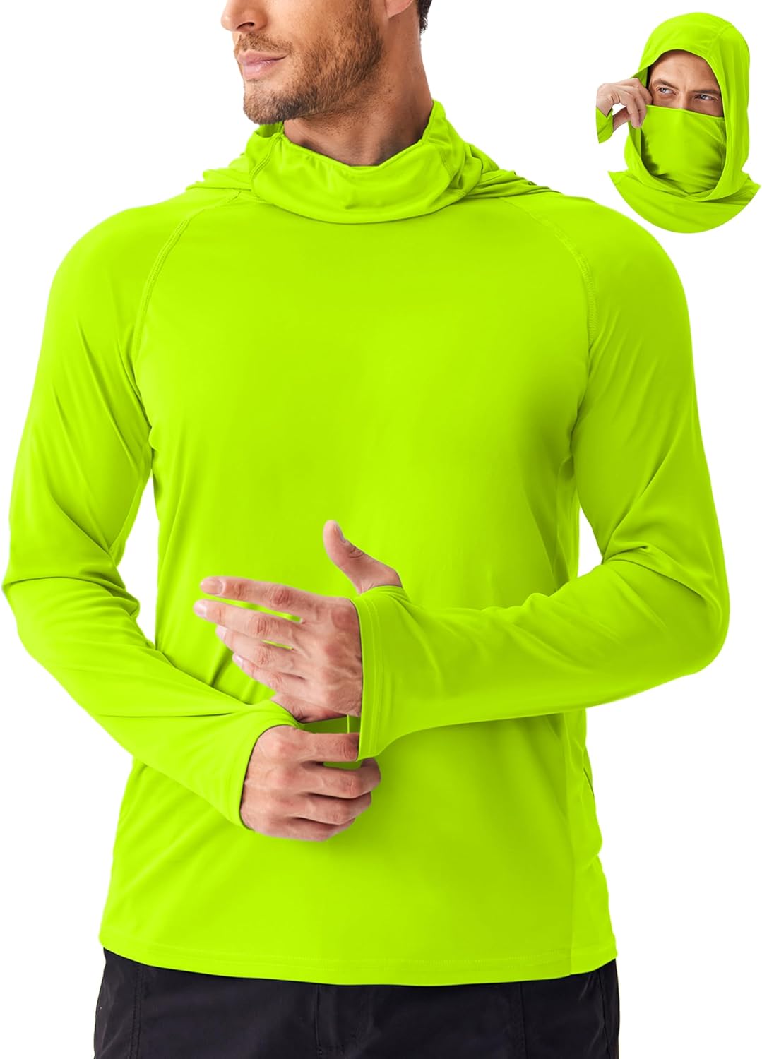 PINSPARK Men's UPF 50+ Sun Hoodie