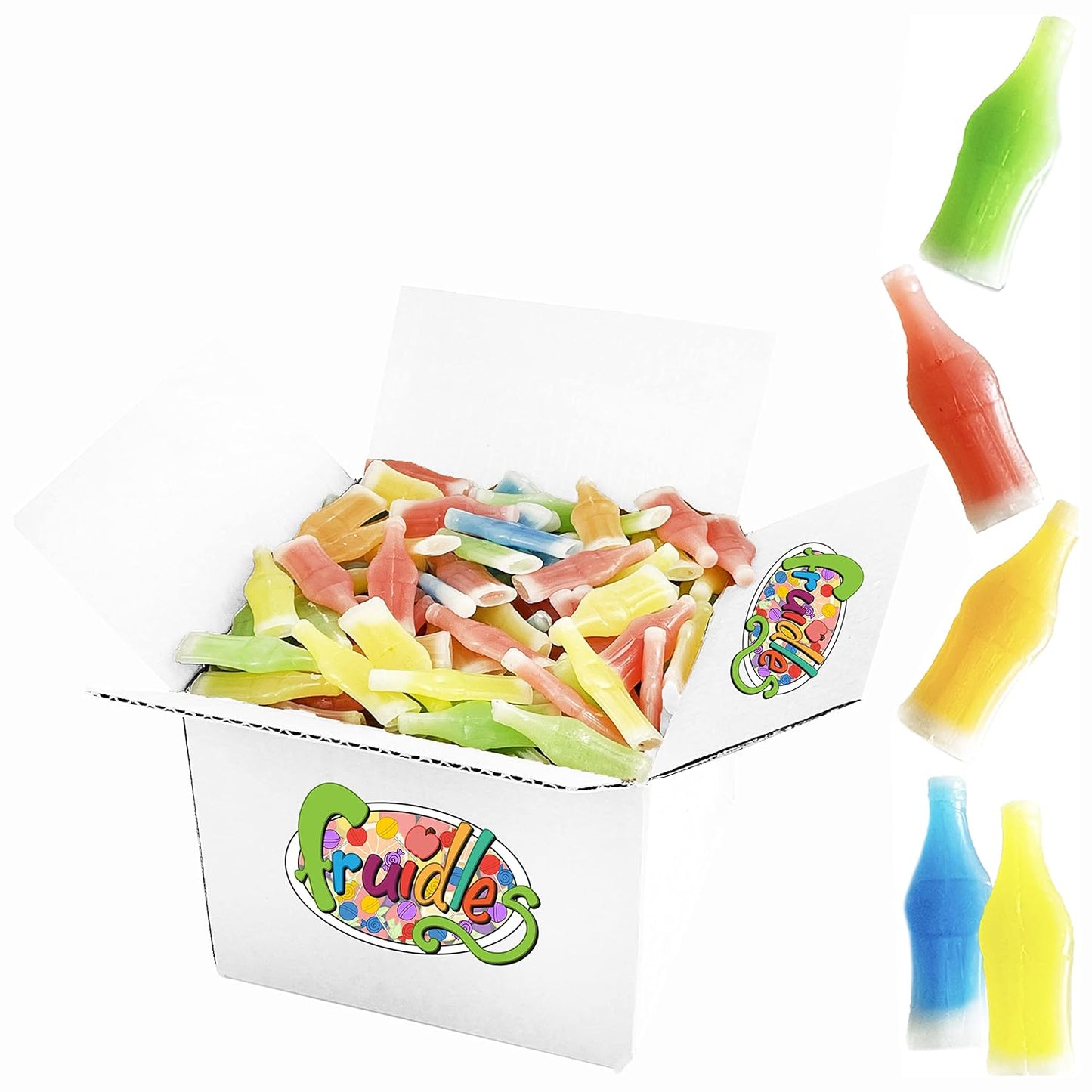 Fruidles Original Wax Bottles Candy - Liquid Filled Mini Drinks