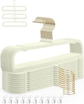 HGYZE Velvet Pants Hangers 20 Pack for Closet Organization