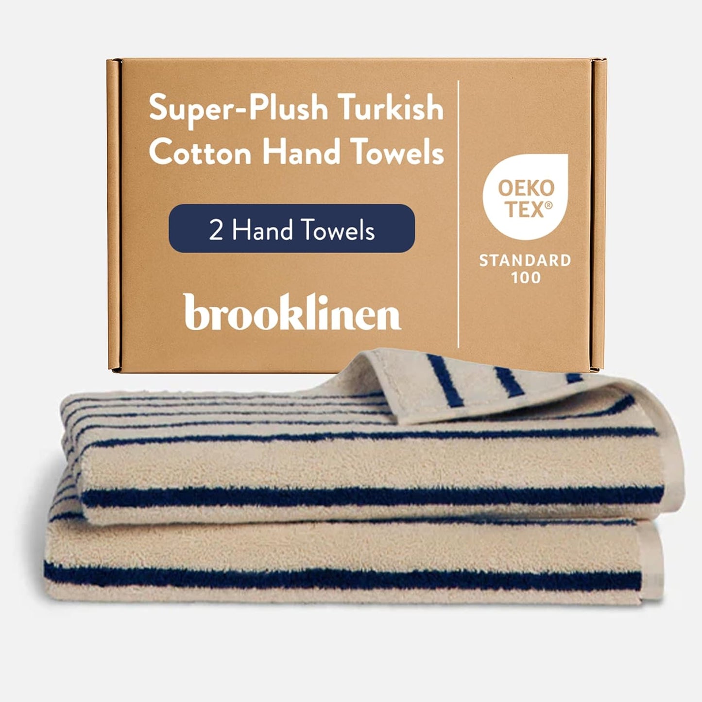 Brooklinen Super-Plush Turkish Cotton Hand Towels Set of 2