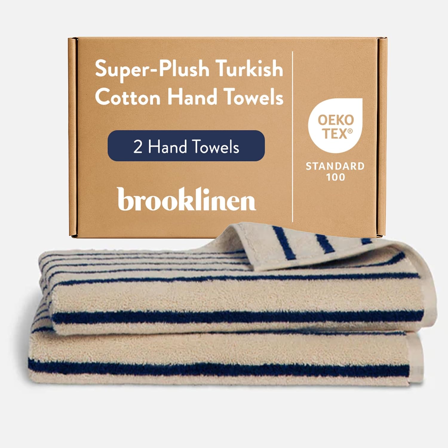 Brooklinen Super-Plush Turkish Cotton Hand Towels Set of 2