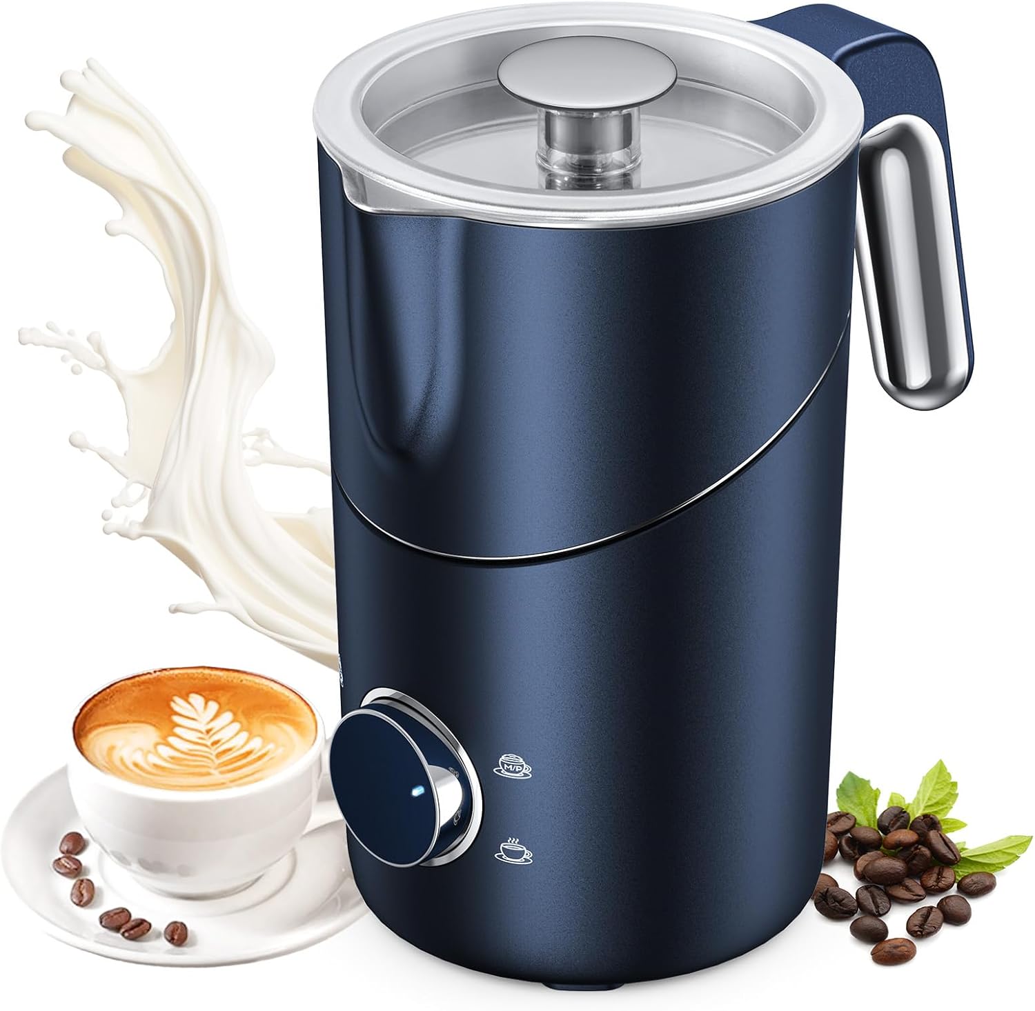 8-IN-1 Milk Frother - Hot & Cold Foam Maker