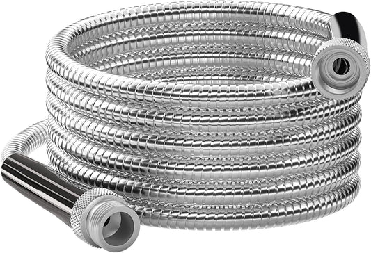 Stainless Steel Garden Water Hose 150 FT - Flexible & Durable