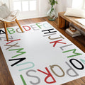 Rainbow Kids Play Rug Alphabet Nursery Area Rug - Soft Extra Large