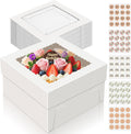 15 PCS Cake Boxes 12 in with Window - Value Pack for Bakeries