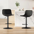 Adjustable Bar Stools Set of 2 - Mid Century Swivel Counter Stools