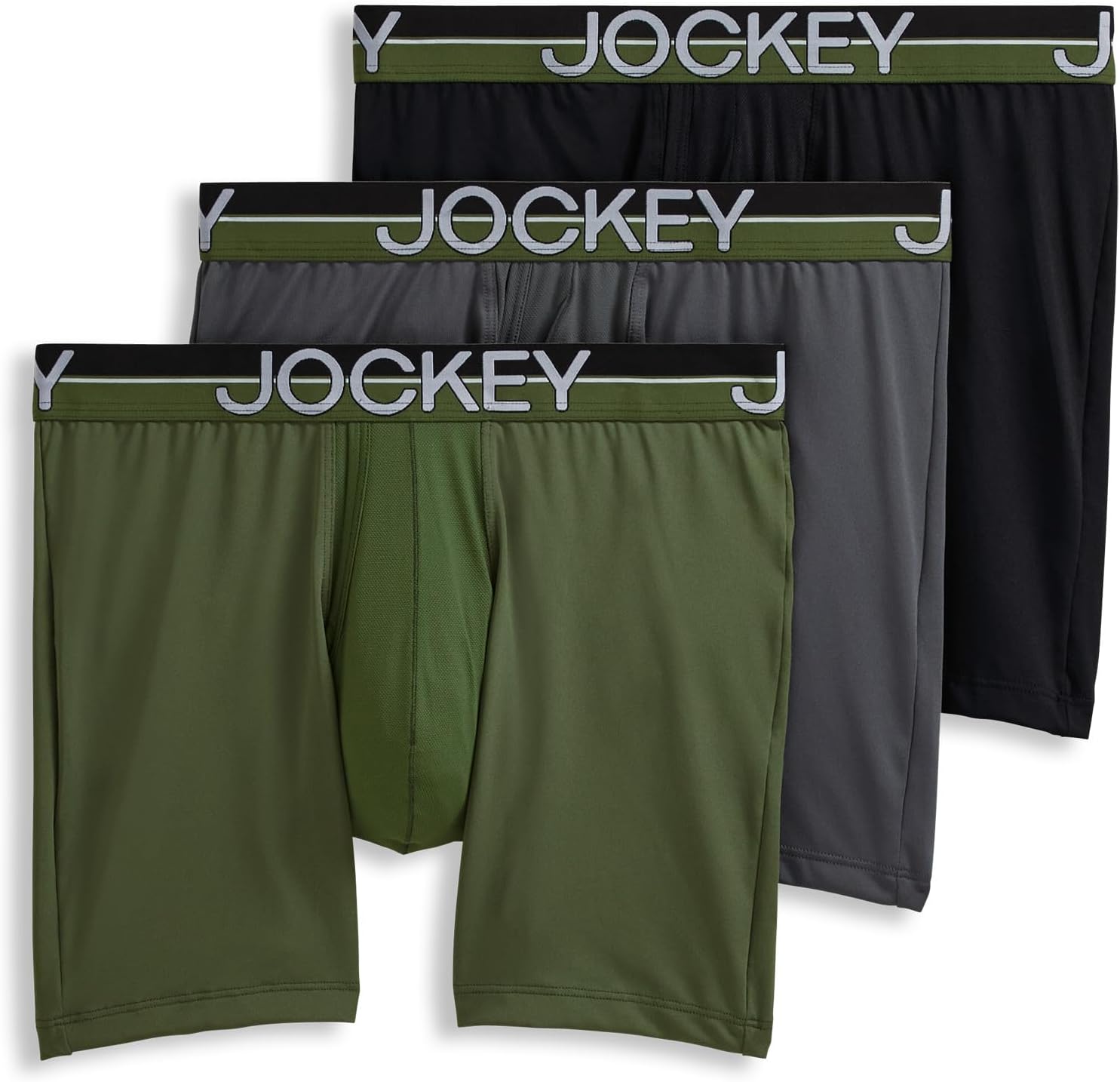 Jockey Men's Underwear Infinite Cool Microfiber Stretch Boxer Briefs