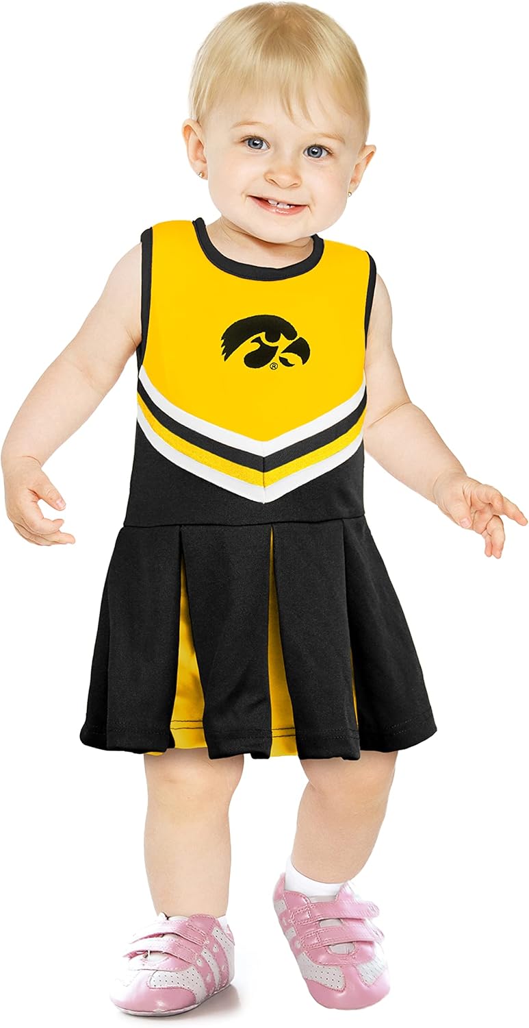 Little King NCAA Infant/Toddler Girls Cheer Jumper Dress Sizes