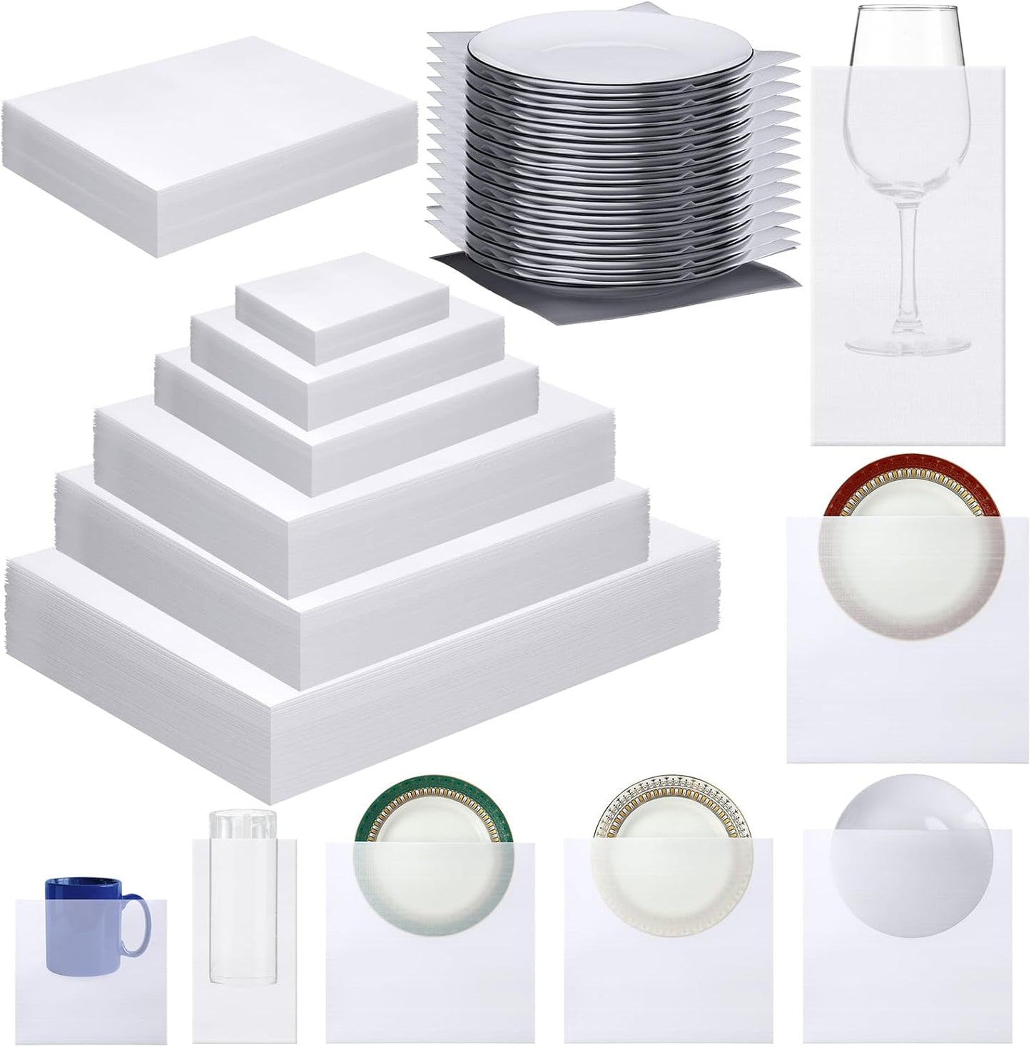 Frienda 240 Pcs Dish Packing Supplies for Safe Moving and Storage