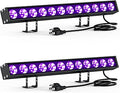 40W LED Black Light Bar - Bright Glow Party Blacklight 2PACK