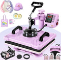 WHUBEFY Heat Press 8-in-1 15x12 Swing-Away Heat Transfer Machine