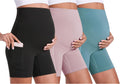 Maternity Yoga Shorts Over The Belly - Comfy Biker Shorts