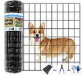 Welded Wire Fence 50ft x 24in Garden Fence - Machine Welded, PVC