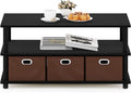 FURINNO Turn-N-Tube Coffee Table - Simple Storage and Easy Assembly