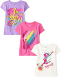 Trendy Girls Graphic T-Shirt Set 3 Pack for Active Kids