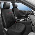 CAR PASS Faux Leather Car Seat Covers Front Seats - Custom Fit