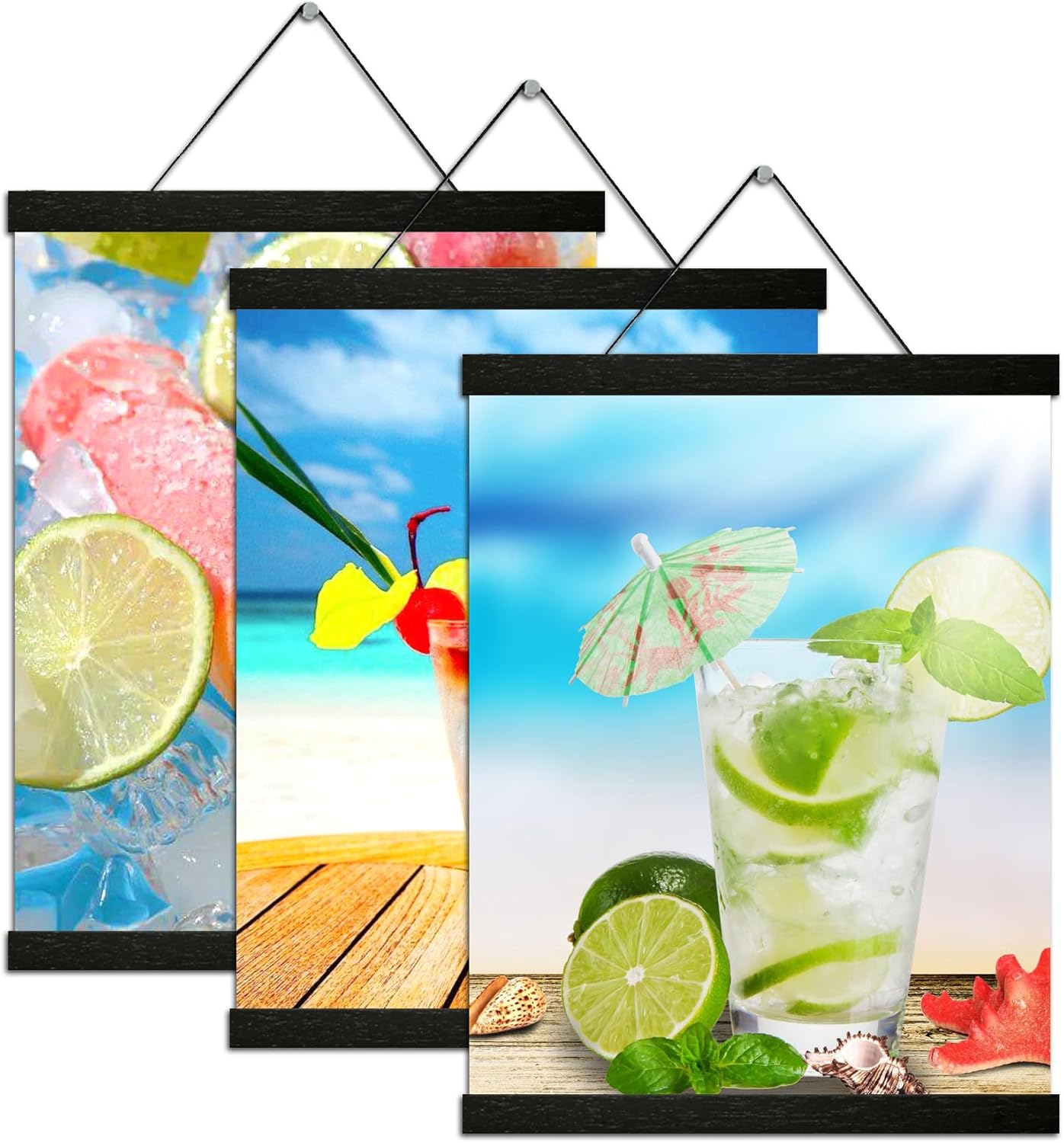 3 Pack Magnetic Poster Hanger Frame for 20 Inch Artwork Display