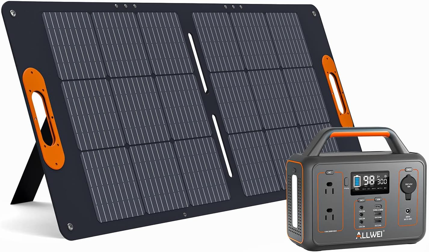 ALLWEI 300W Solar Generator for Power Anywhere