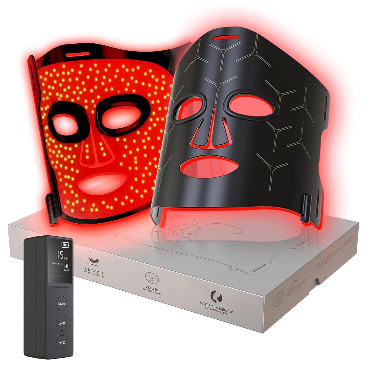 Infrared Red Light Therapy Mask for Glowing Skin and Rejuvenation