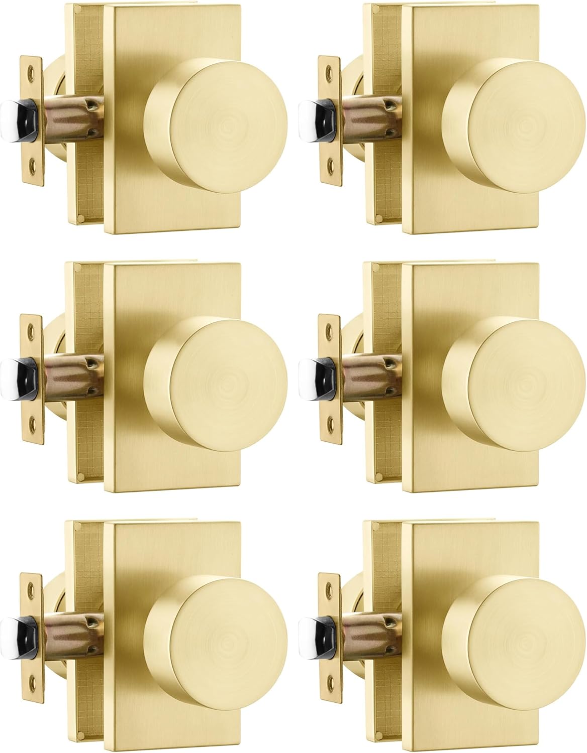 Durable Gold Passage Door Knob Set for Modern Interiors