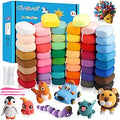 CiaraQ Modeling Clay Kit 50 Colors - Ultra Light Air Dry Set