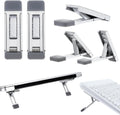 Mini Portable Laptop Stand for Desk - Foldable Adjustable Keyboard