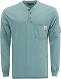 BOCOMAL FR Cotton Henley Shirts for Flame Resistance and Safety