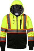 High visibility Hoodie for Men Class 3 Hi Vis Hoodie - Warm, ANSI