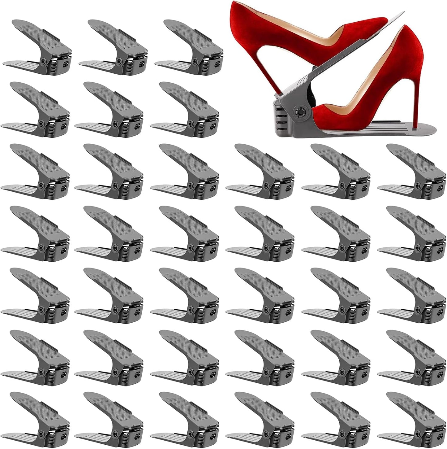 Neprock Shoe Slots Organizer for Closet - Space Saver Solution