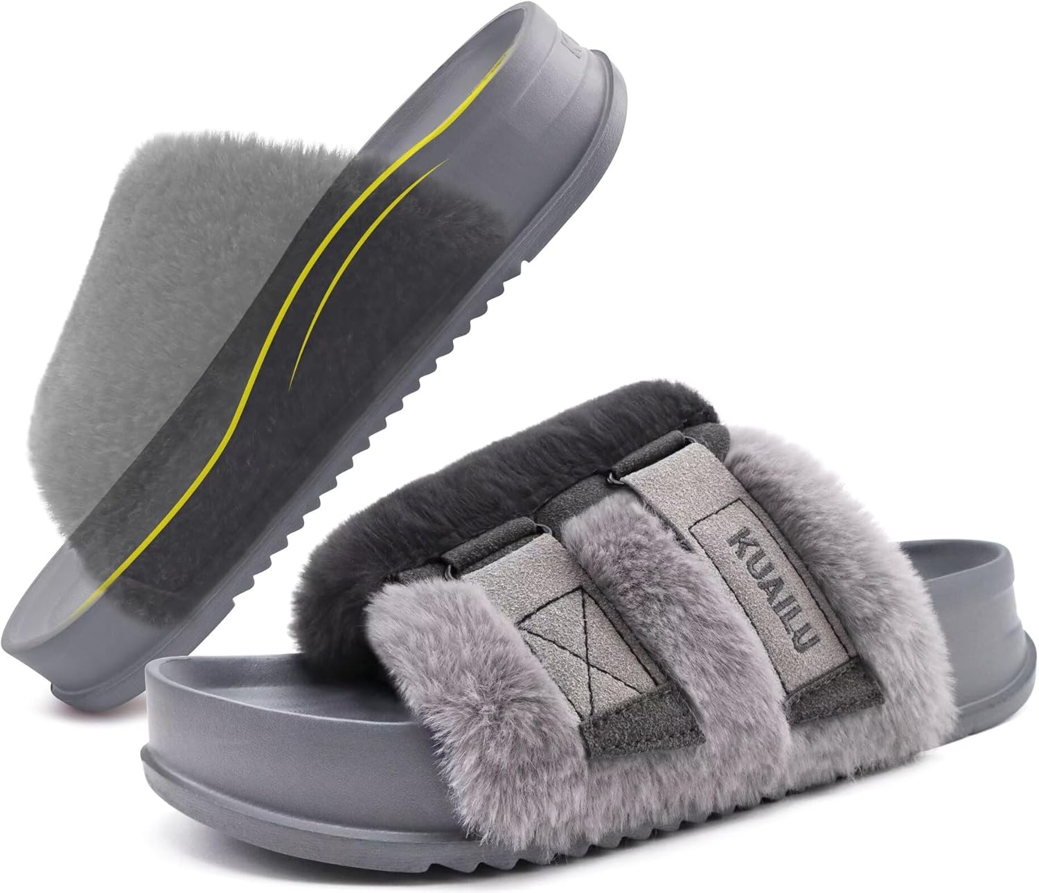 KuaiLu Women's Orthotic Slippers with Arch Support for Comfort