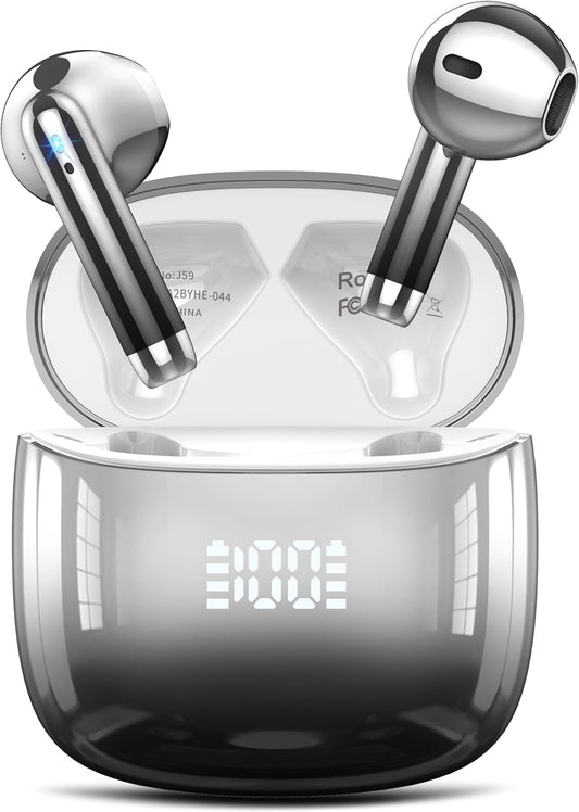 Kicoeon Wireless Earbuds: 48H Playtime, IPX7 Waterproof, 4 Mic, Bluetooth 5.4