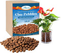 Riare 18 LBS Organic Expanded Clay Pebbles for Plants - Lightweight