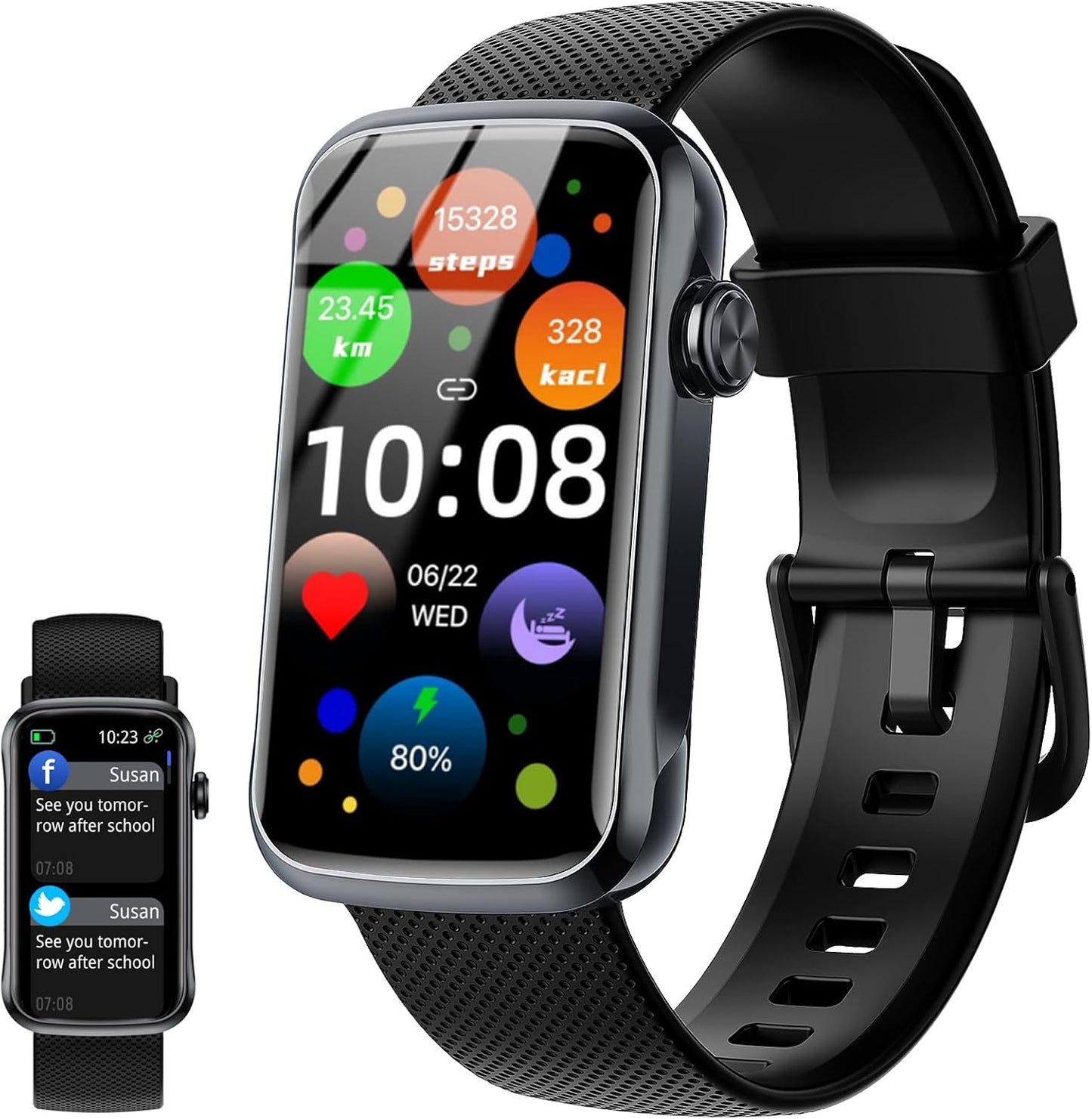 Fempoin Smartwatch - 24 Sport Modes, IP68 Waterproof, 24/7 Health Monitoring