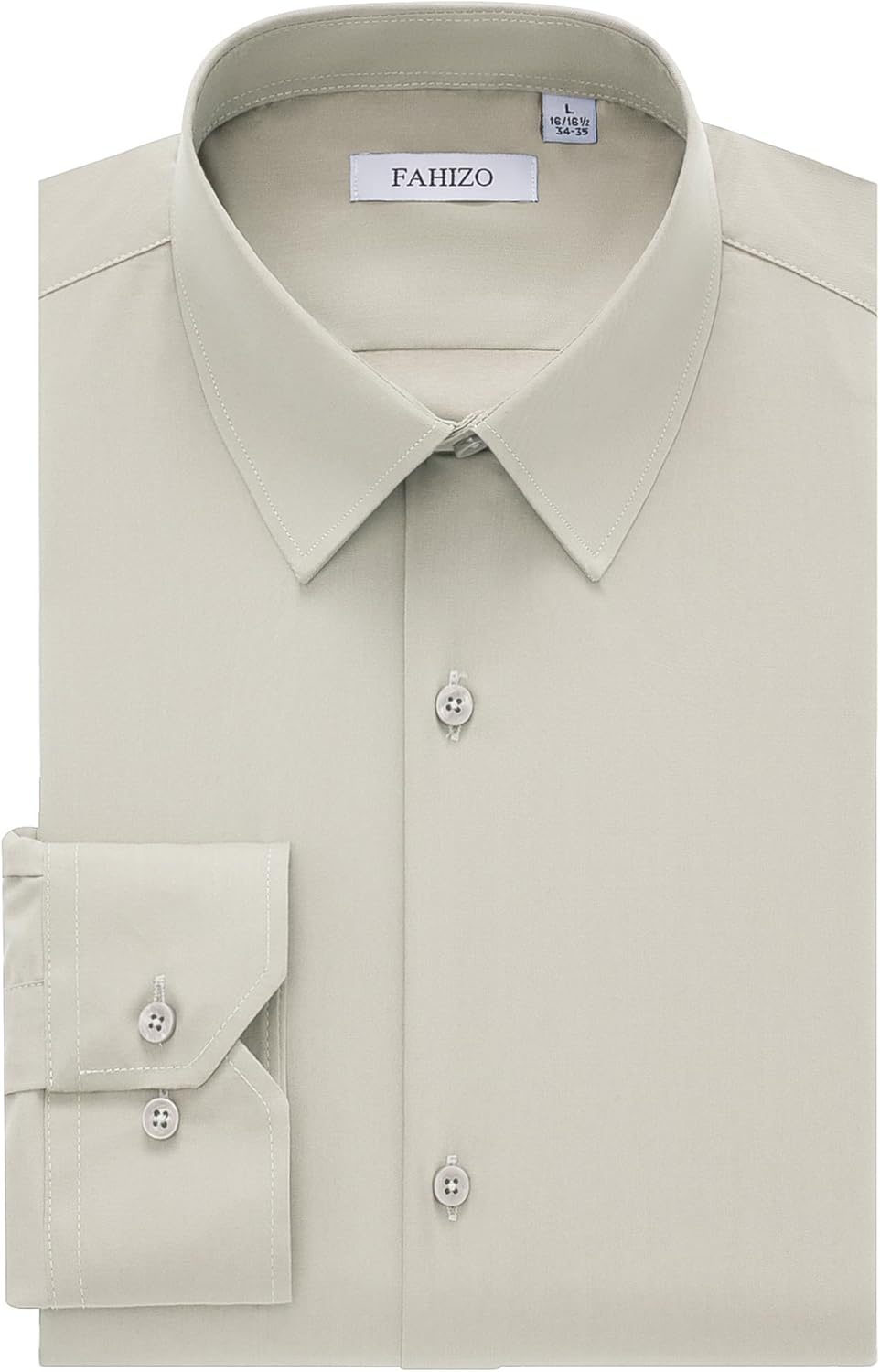 FAHIZO Men's Dress Shirt Regular Fit for Business and Casual Wear