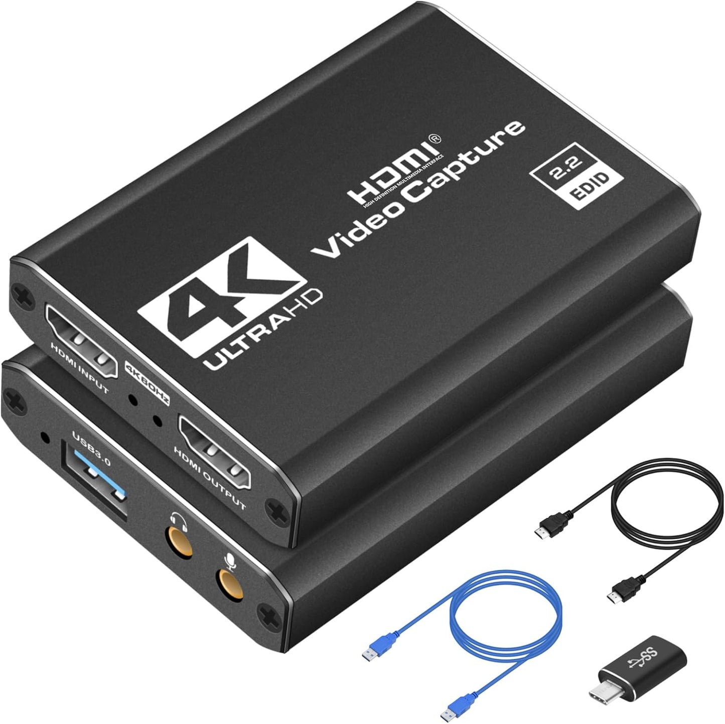4K HDMI Capture Card for Streaming and Game Capture 1080P