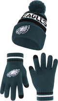 Ultra Game NFL Super Soft Winter Beanie and Gloves Set - Warm