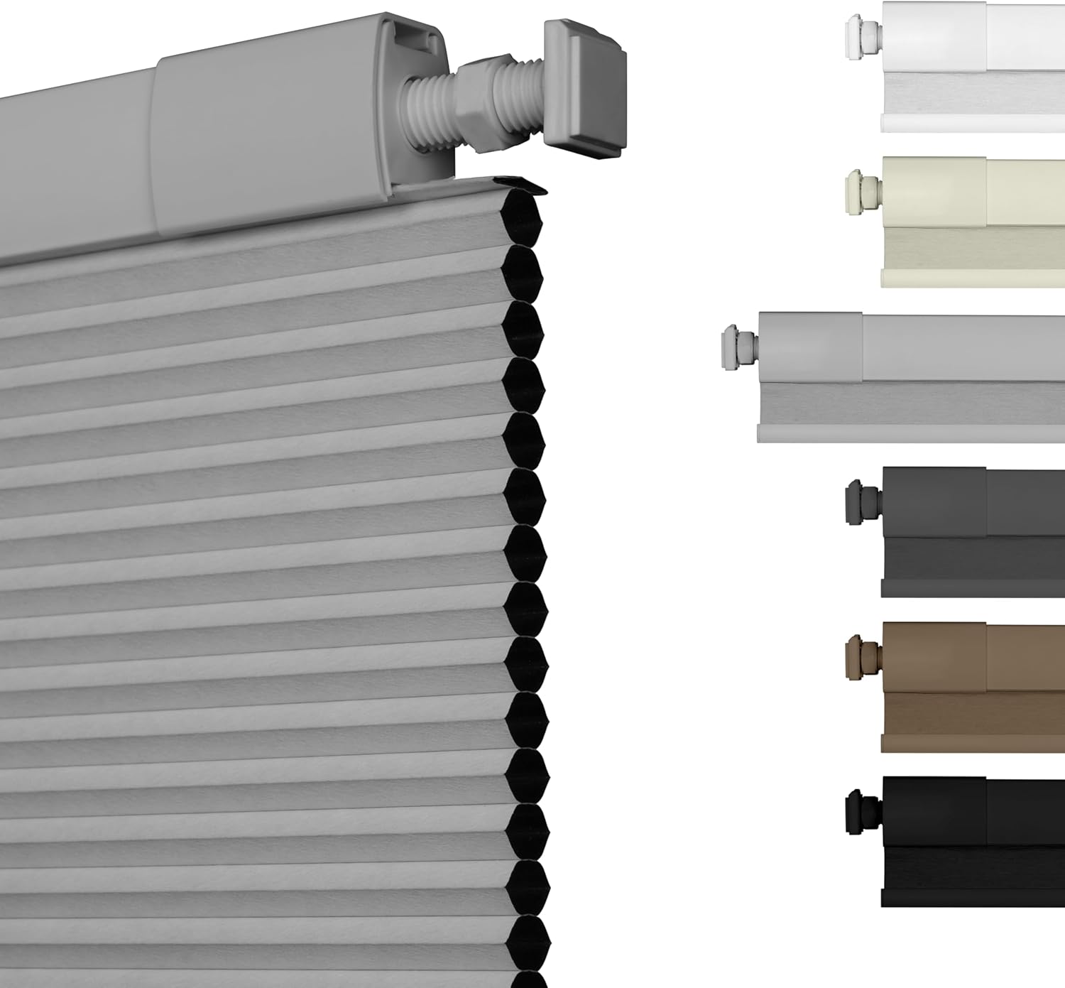 No Drill No Tools Blackout Cellular Shades for Easy Install