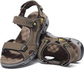 Men's Leather Hiking Sandals - Cushioned Non-slip Walking Sandals