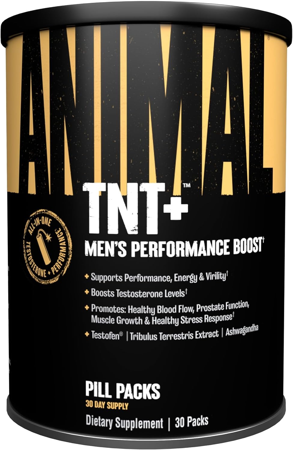 Animal TNT+ for Men: Prostate, Stress, and Nitric Oxide Support