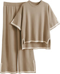 Tanming Sweater Sets Women 2 Piece Lounge Set - Cozy Travel Knit Shoes